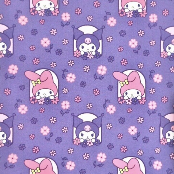 Hello Kitty Silk Touch Throw Blanket - Flower Shower- 50"x70" - Picture 4 of 4